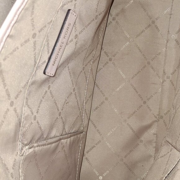 Michael Kors SADY Fawn Leather Bag Notebook Laptop Shoulder 35T7GD4T7L - Picture 6 of 13